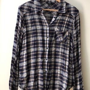 Paige long sleeve flannel shirt